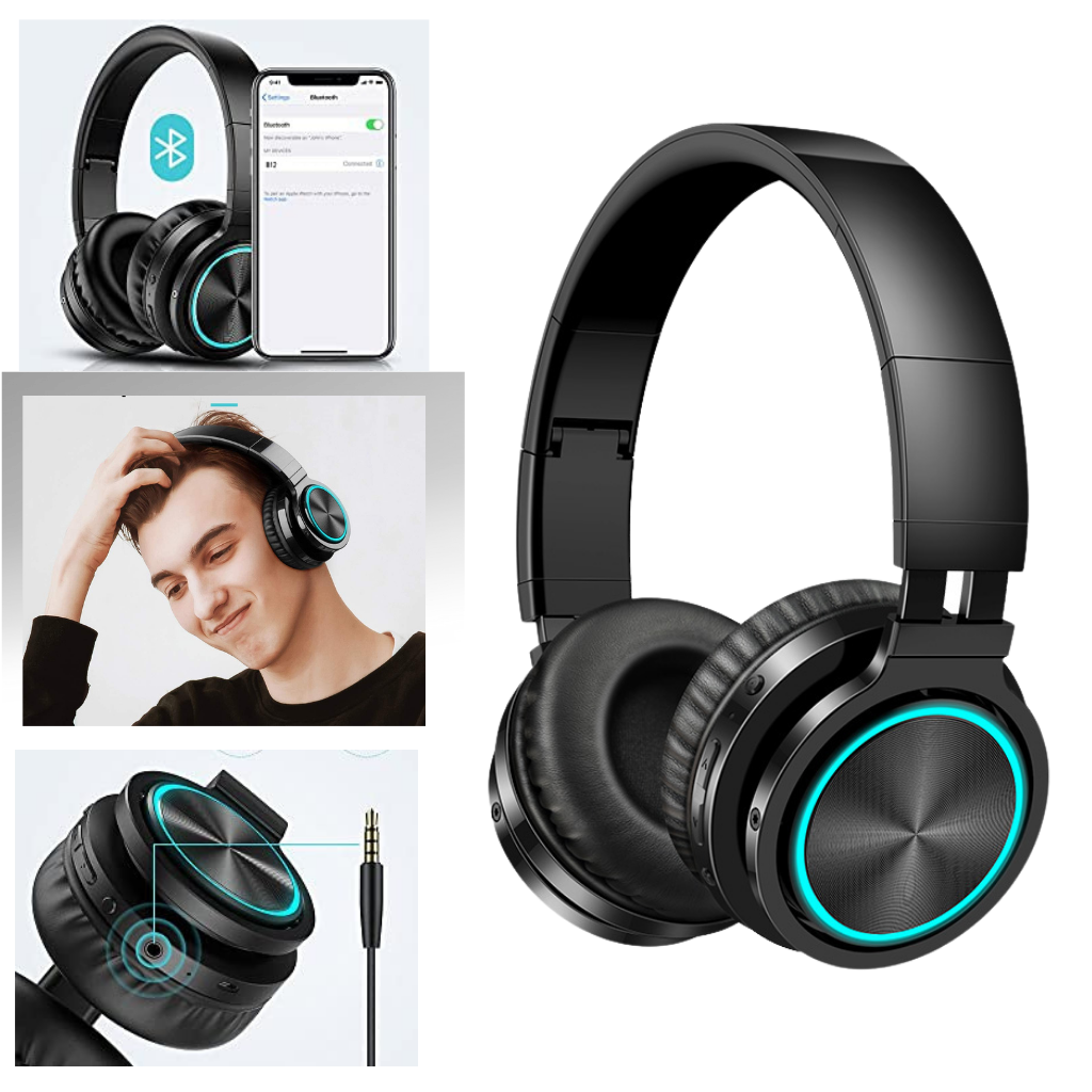 Colourful bluetooth headphones - Ozerty