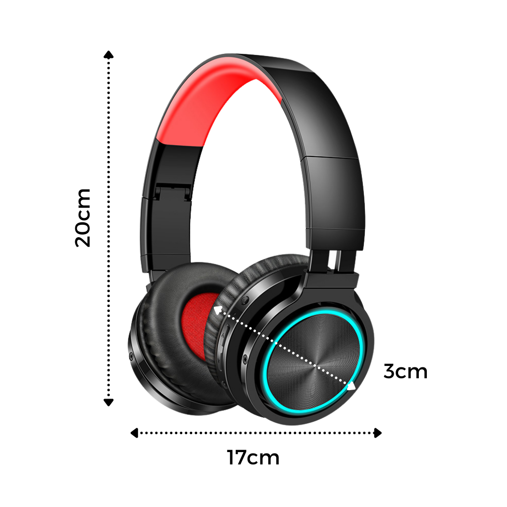 Colourful bluetooth headphones