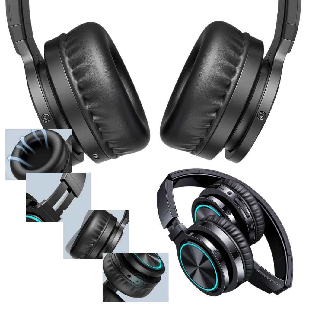 Colourful bluetooth headphones