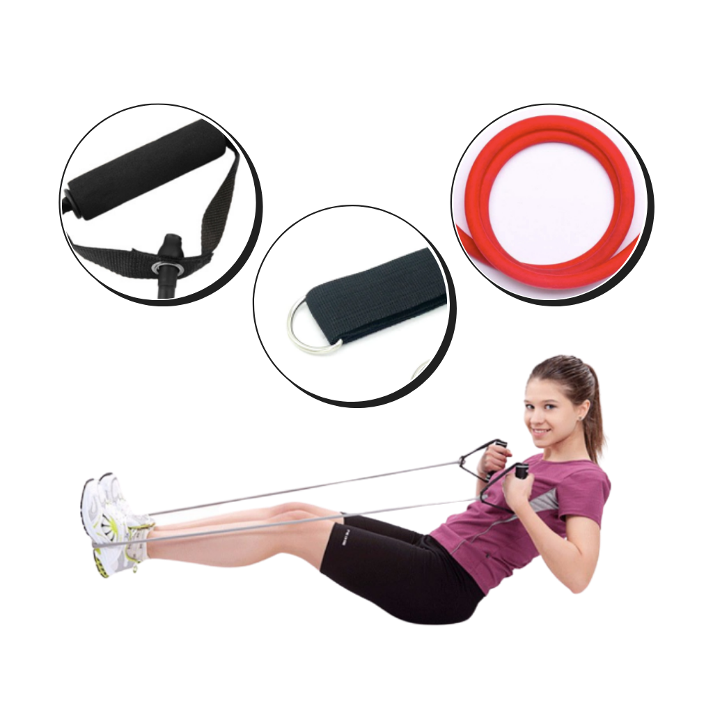 Complete Exercise Resistance Bands Set (11 Pcs)
