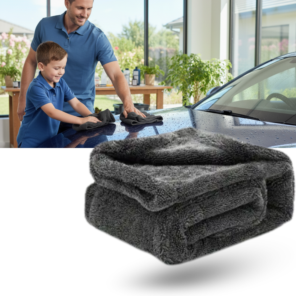Absorbent Microfiber Glass Cleaner Towel - Ozerty