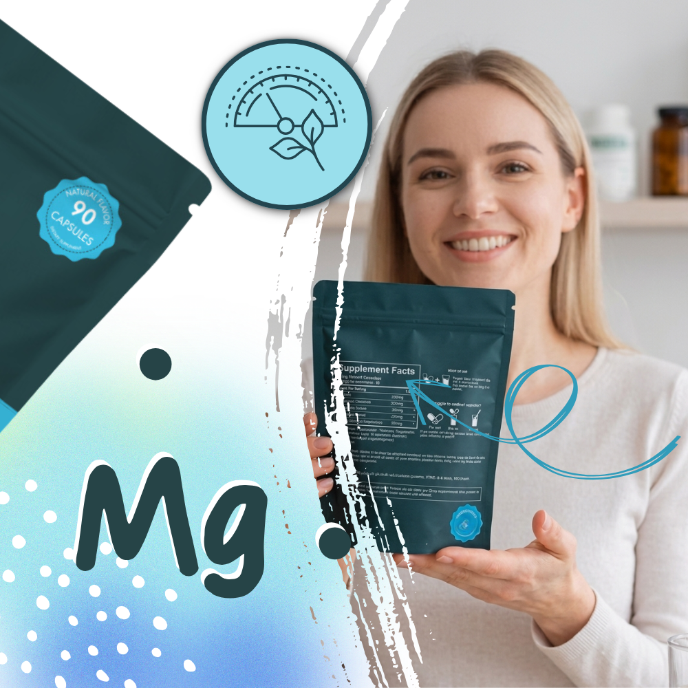 Balanced Vegan Magnesium Glycinate Supplement - Ozerty