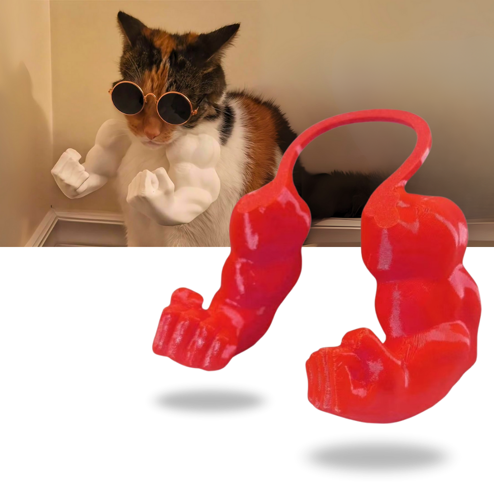 Bodybuilder Cat Arm Costume - Ozerty