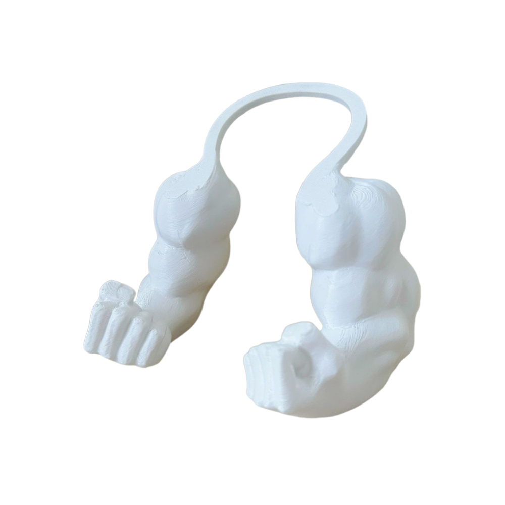 Bodybuilder Cat Arm Costume -White - Ozerty