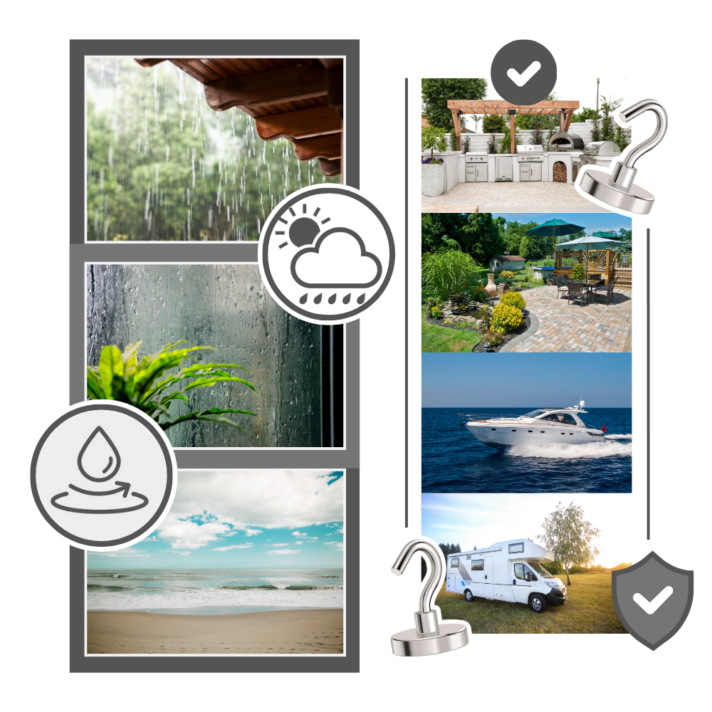 Cabin Magnetic Grip Hooks - Ozerty