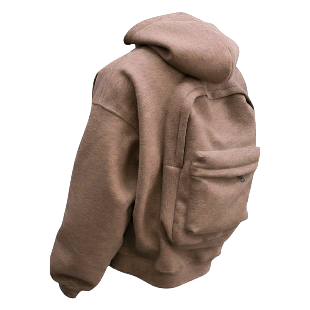 Carry Wear Utility Hoodie -Coffee - Ozerty