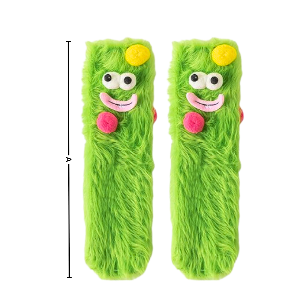 Coral Velvet Funky Socks - Ozerty