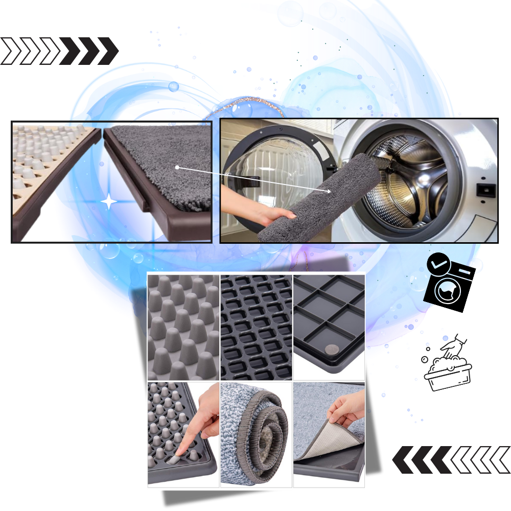 Dual Cleaning Zones Sanitizing Door Mat - Ozerty