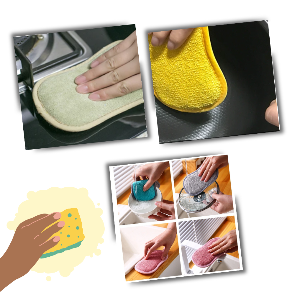 Durable Reusable Dish Sponge - Ozerty