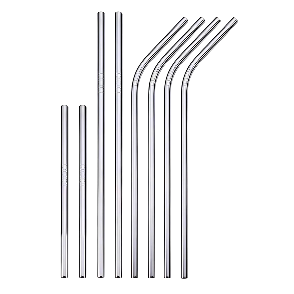 Eco Sip Drinking Straw -Silver - Ozerty