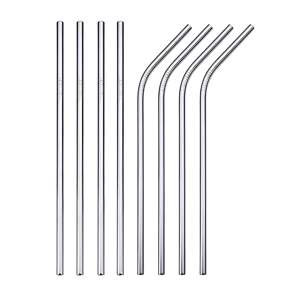 Eco Sip Drinking Straw -Silver - Ozerty