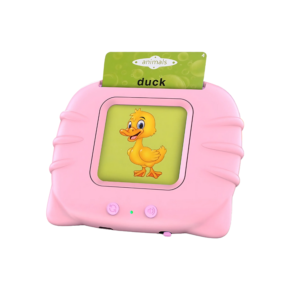 Educational Talking Flash Cards -Pink - Ozerty