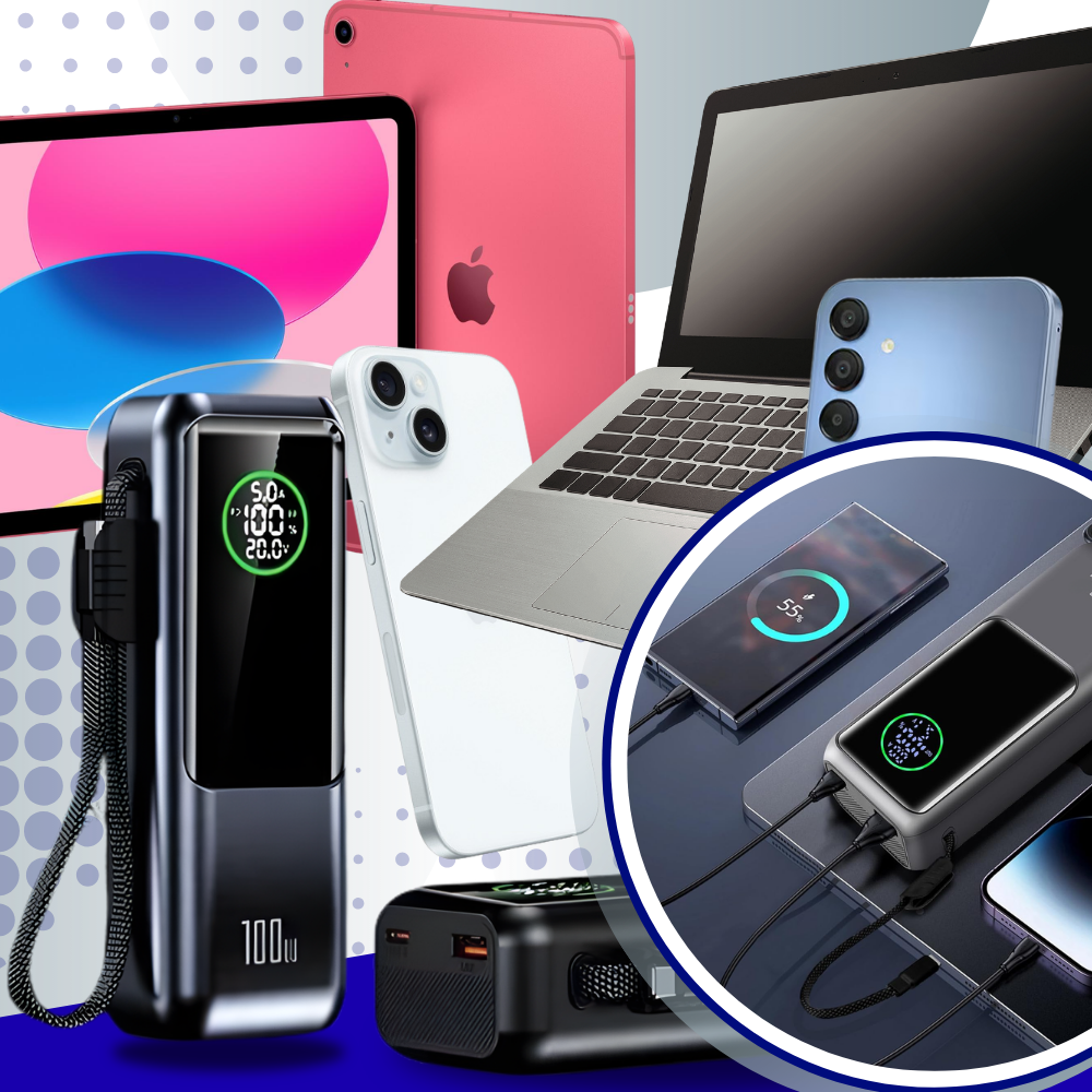 Fast Power Built-In Cable Power Bank - Ozerty