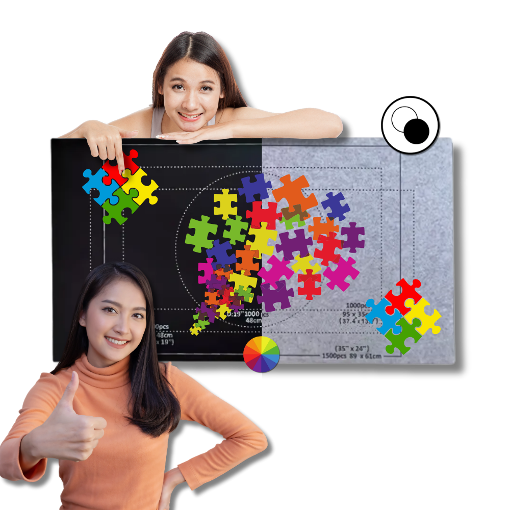 Felt Puzzle Mat Roll Up - Ozerty