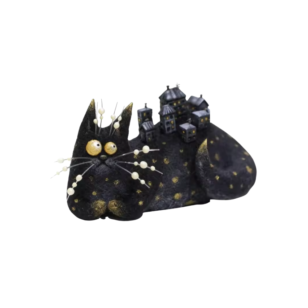 Funny Disheveled Decor Cat -Cat City - Ozerty