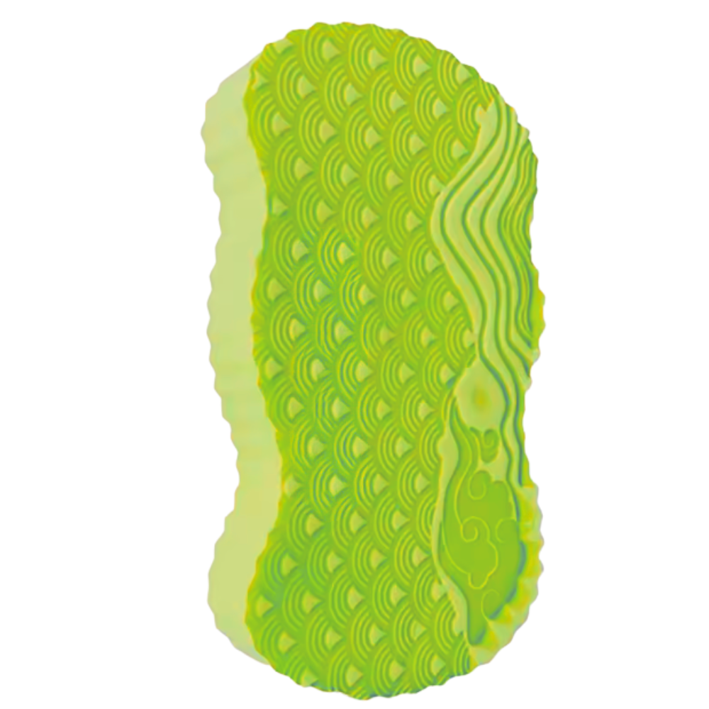 Gentle Exfoliating Bath Sponge -Green - Ozerty