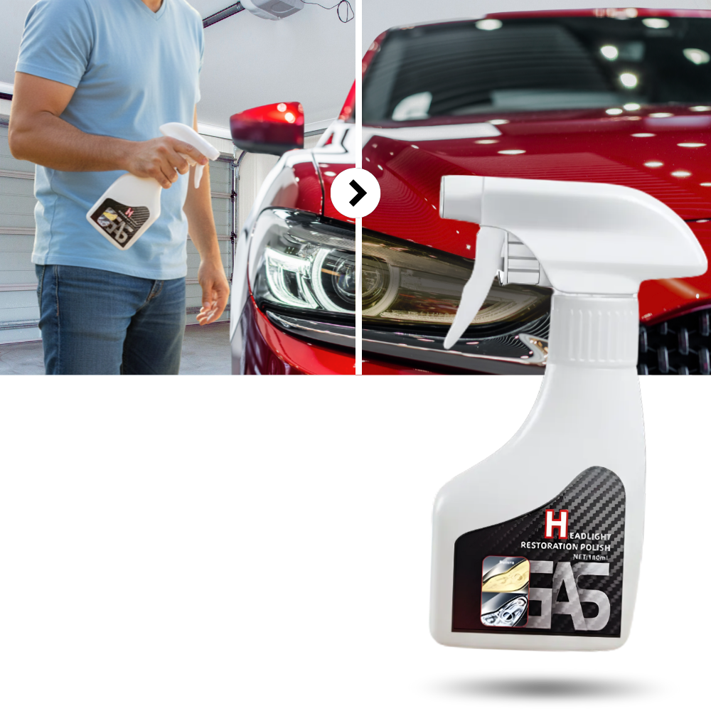 Headlight Cleaner & Coating Restore Kit - Ozerty