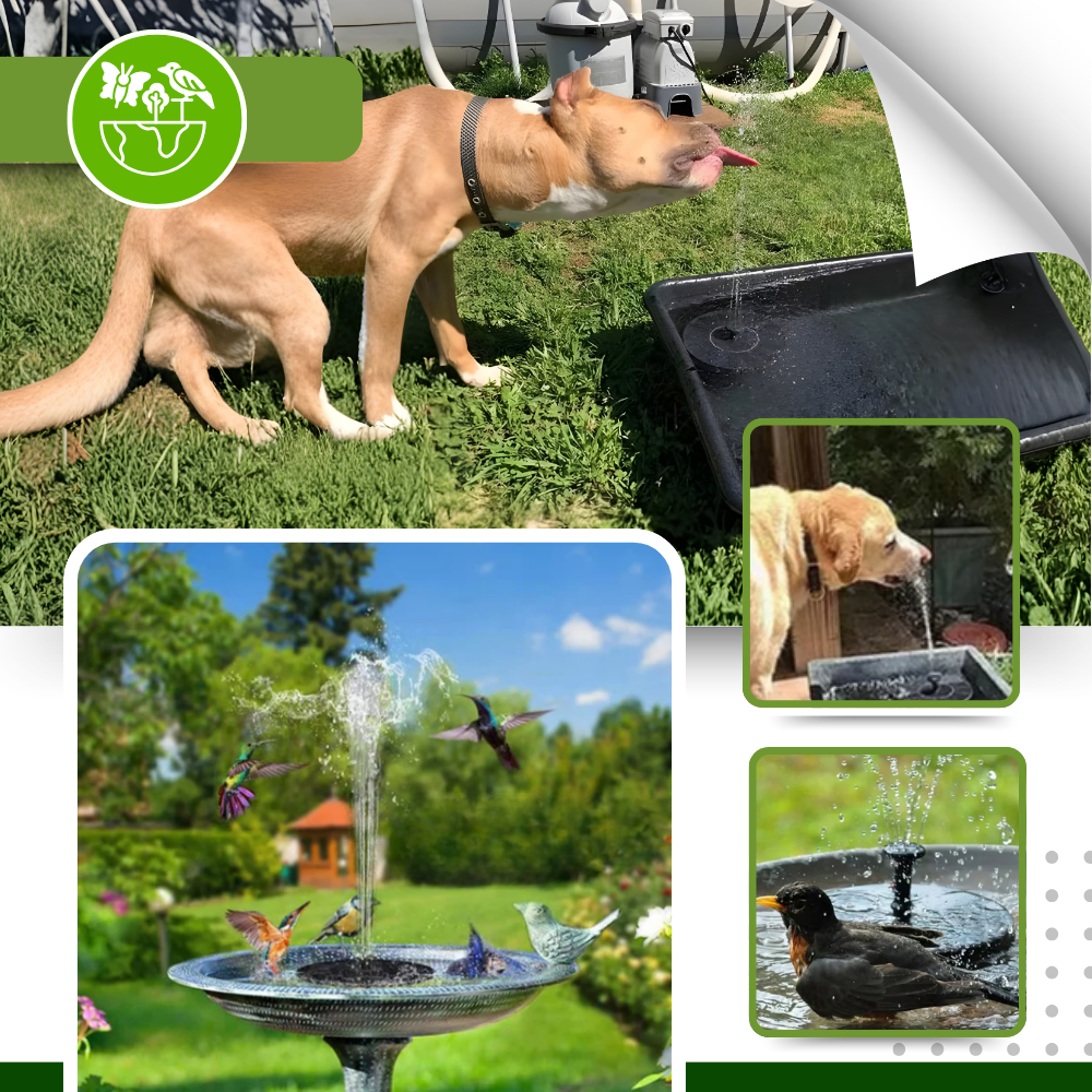 Instant Charm Garden Floating Solar Fountain - Ozerty