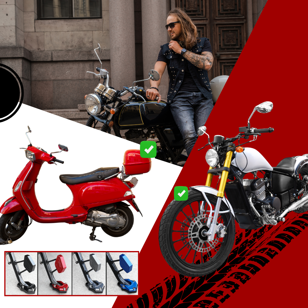 Motorcycle Alloy Kickstand Combo - Ozerty