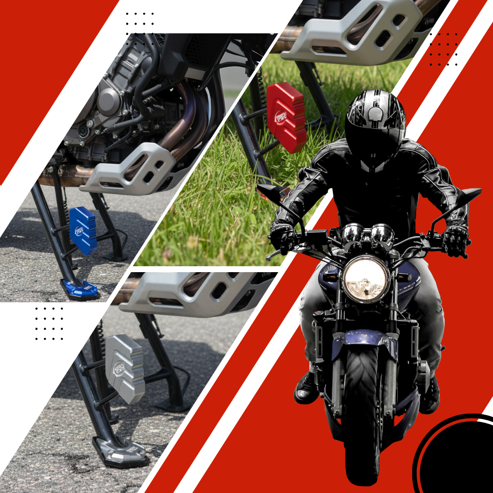 Motorcycle Alloy Kickstand Combo - Ozerty