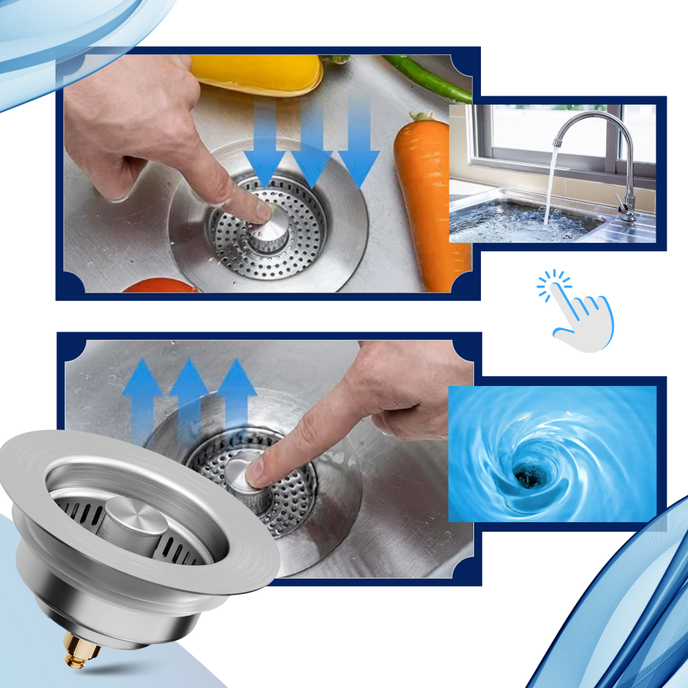 Multi-Function Stainless Steel Sink Drain - Ozerty