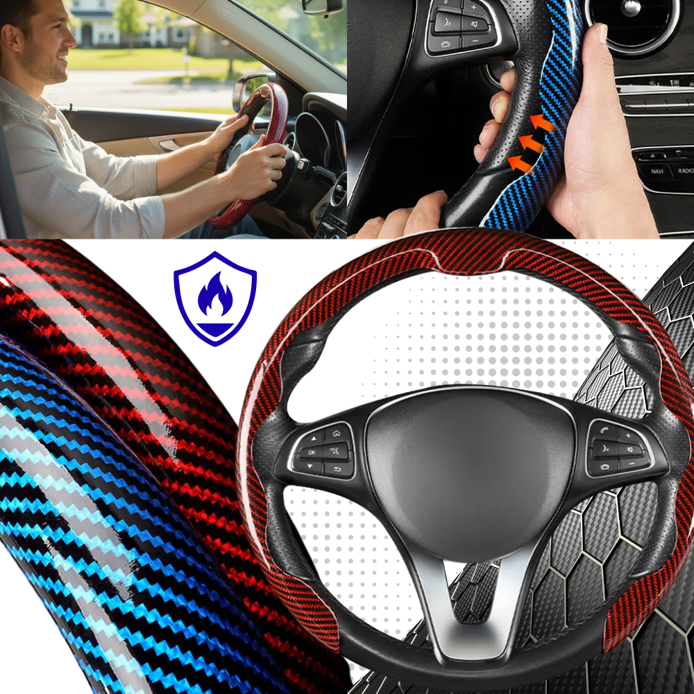 Non-Slip Steering Wheel Cover  - Ozerty