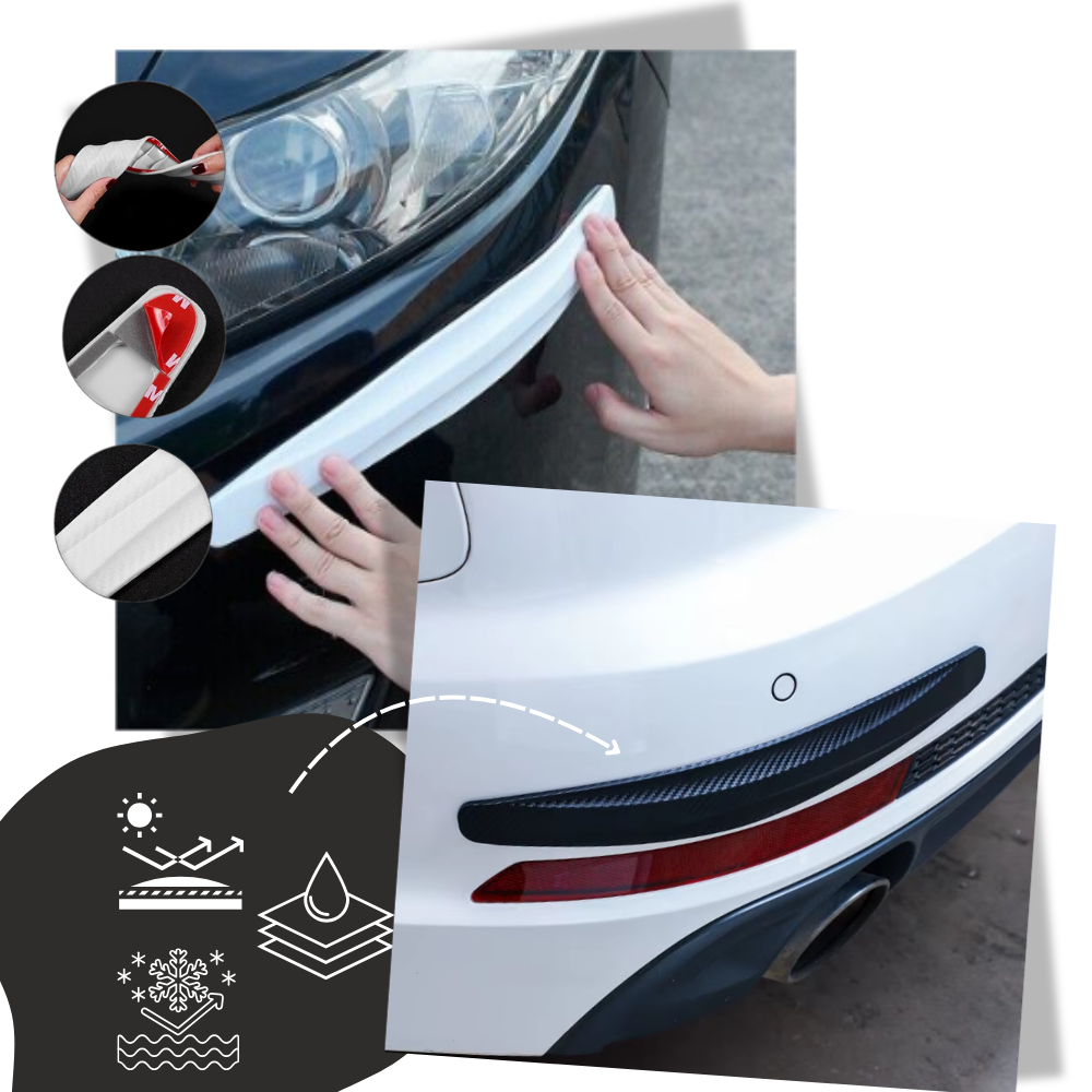 Reflective Car Bumper Protector Strips - Ozerty