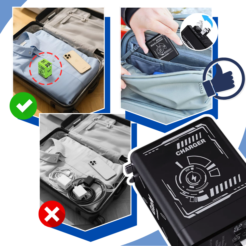 Retractable Cable Dual Charger - Ozerty