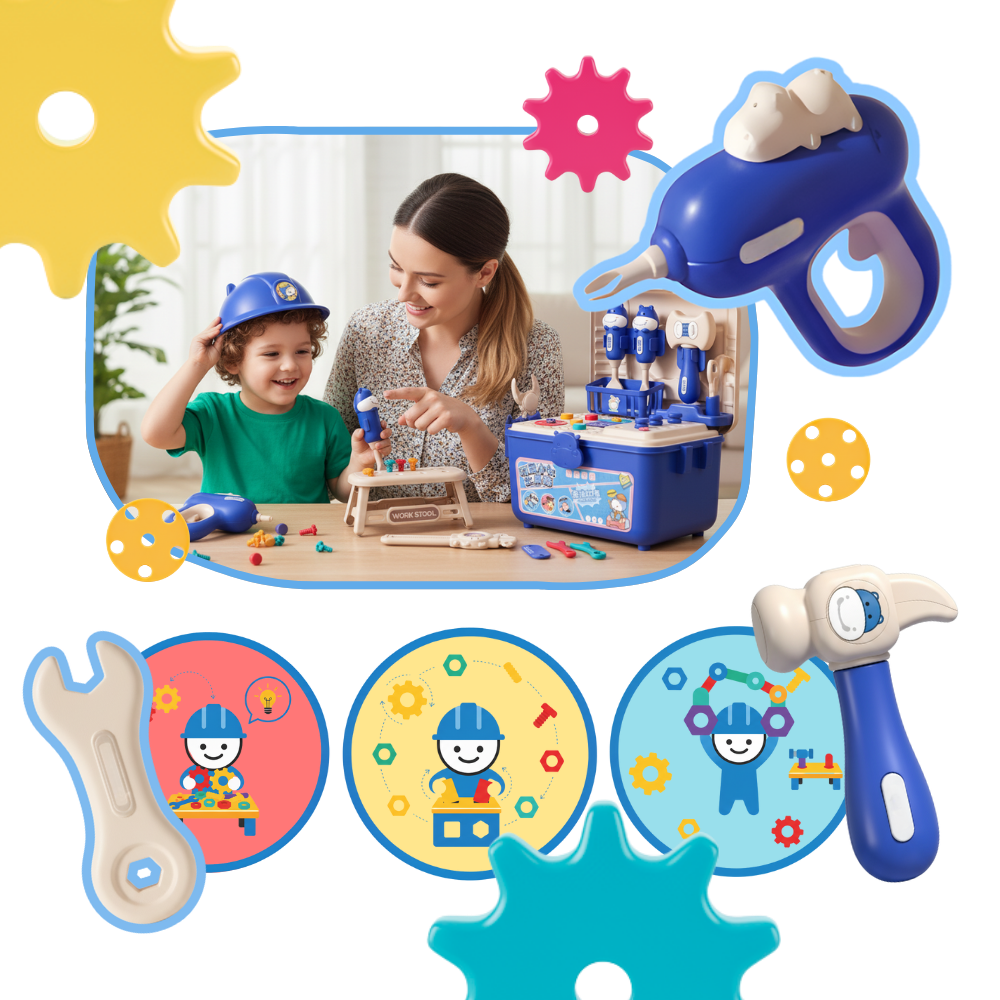 Screw Puzzle Kid Tool Box - Ozerty