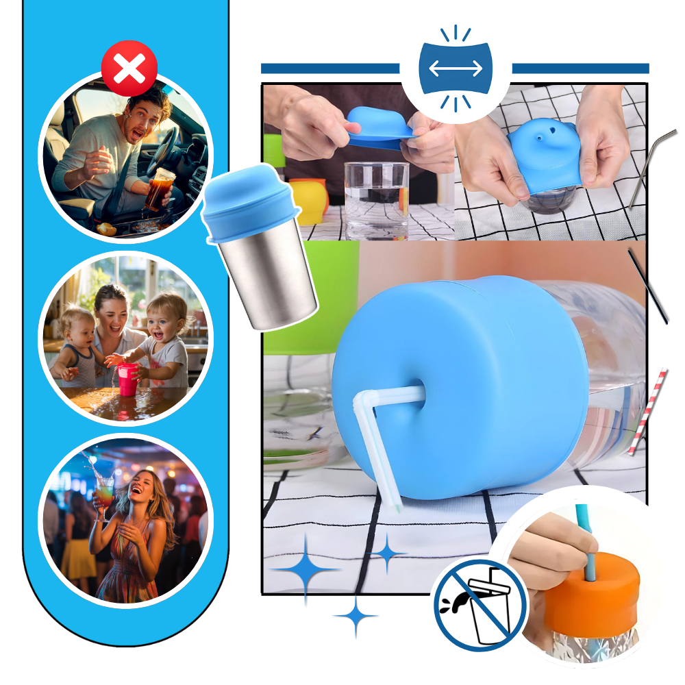 Silicone Safe Sip Cover  - Ozerty