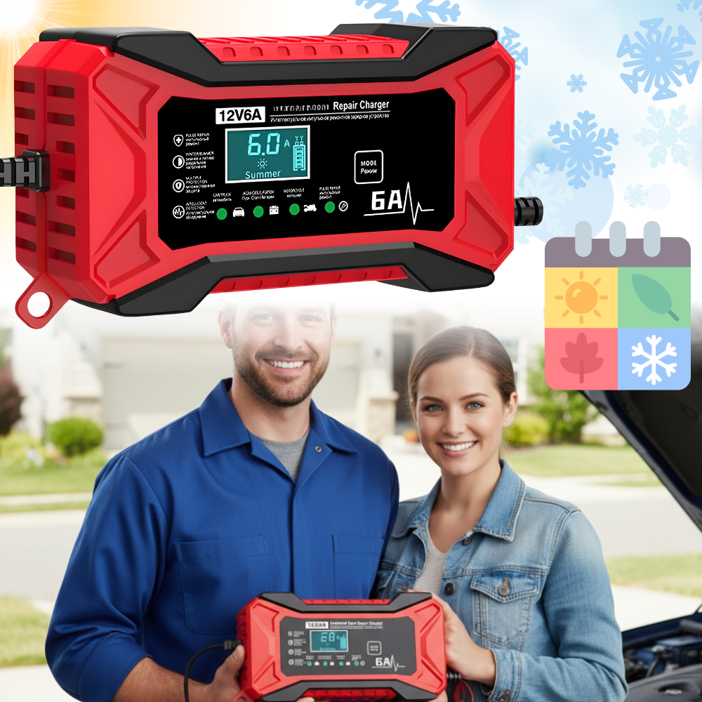 Smart 12V Battery Revive Charger - Ozerty