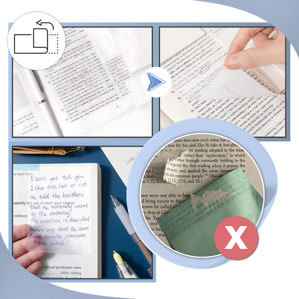 Transparent Waterproof Stickies - Ozerty