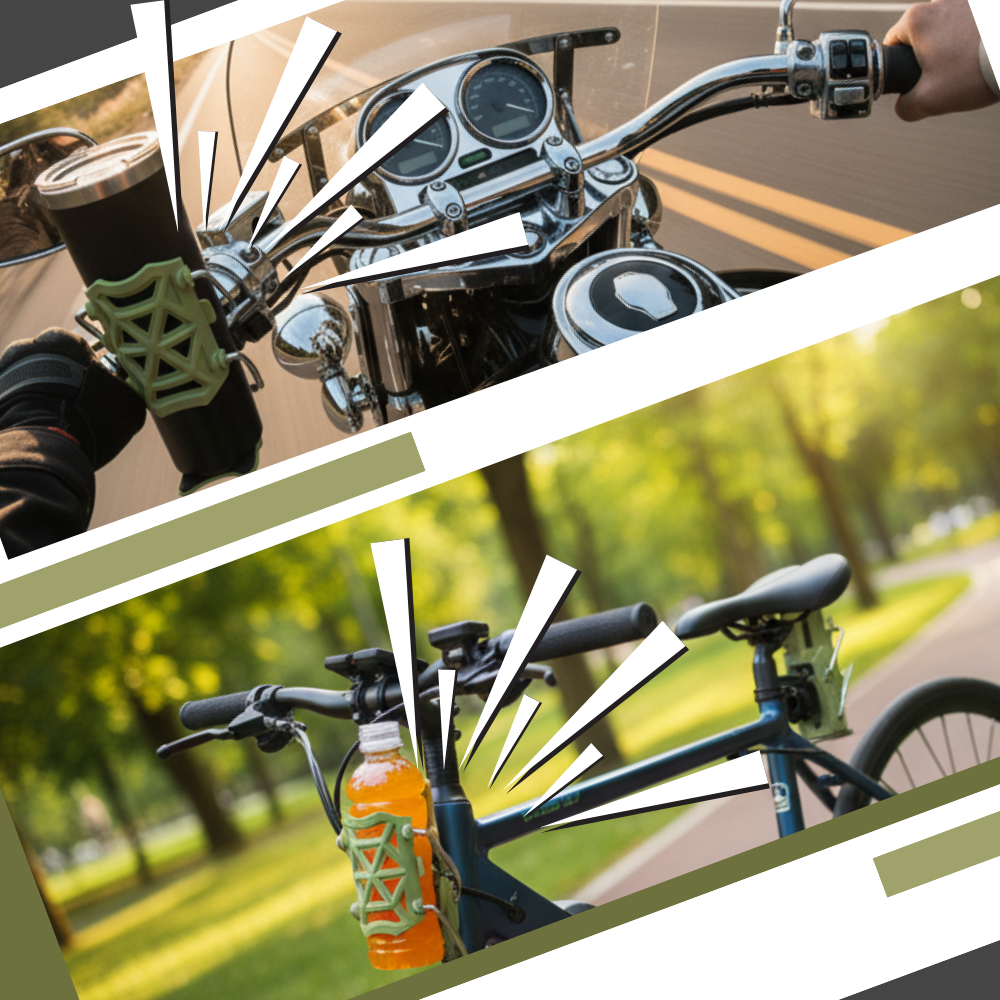 Universal Bike Handlebar Cup Holder  - Ozerty