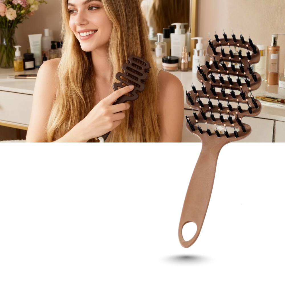 Volumizing Boar Bristle Brush - Ozerty