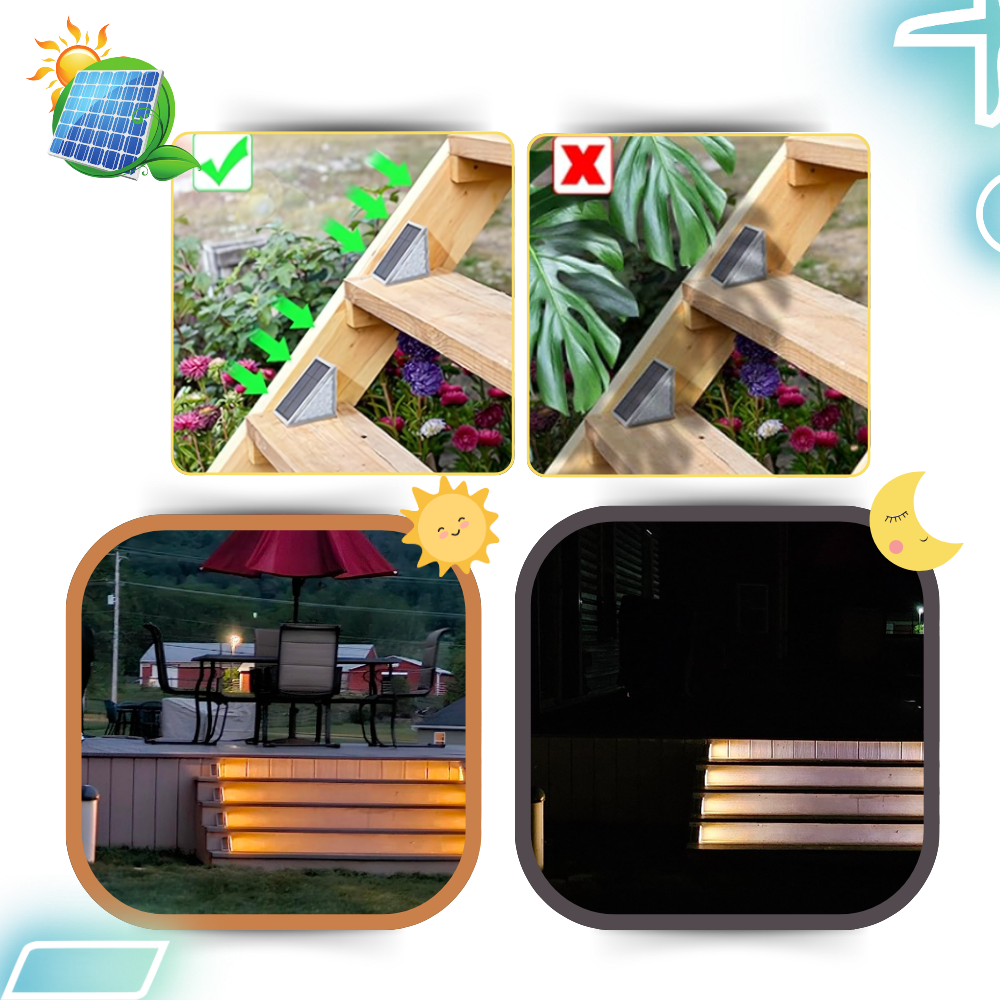 Waterproof Solar Step Lights - Ozerty