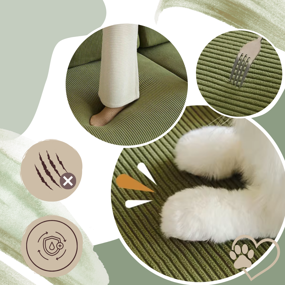 Wrinkle Free Corduroy Sofa Cover - Ozerty