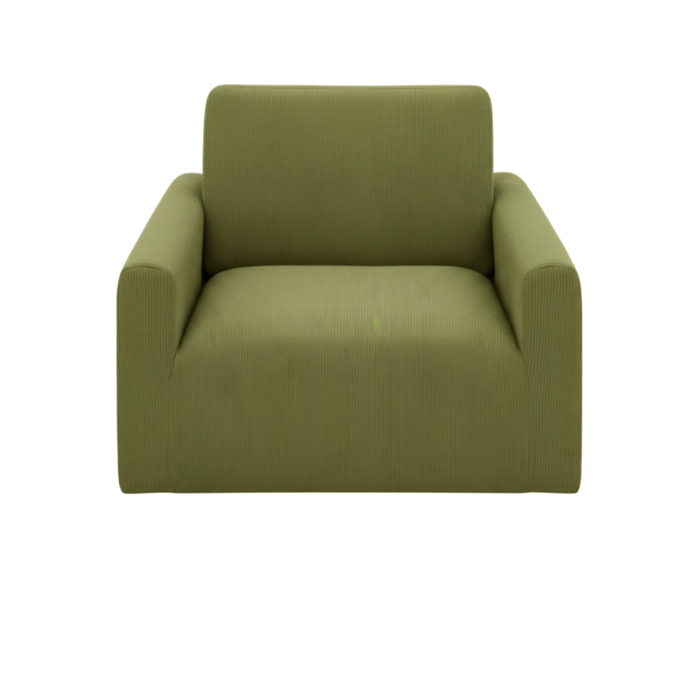 Wrinkle Free Corduroy Sofa Cover -Undivided - Ozerty