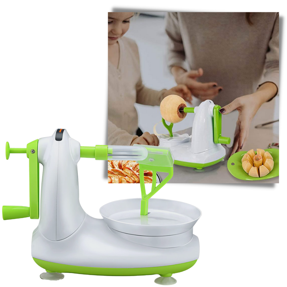 Hand-Cranked Fruit Peeler