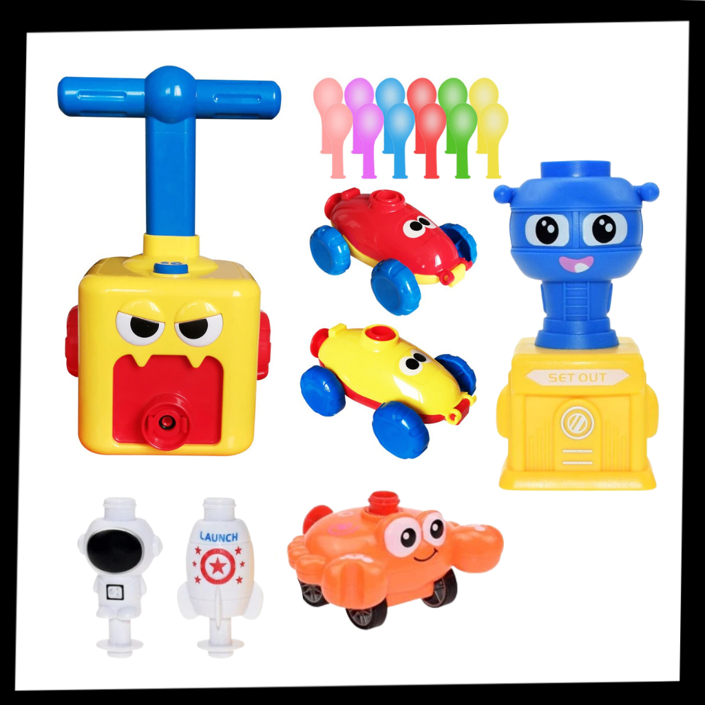 Balloon car toy launcher