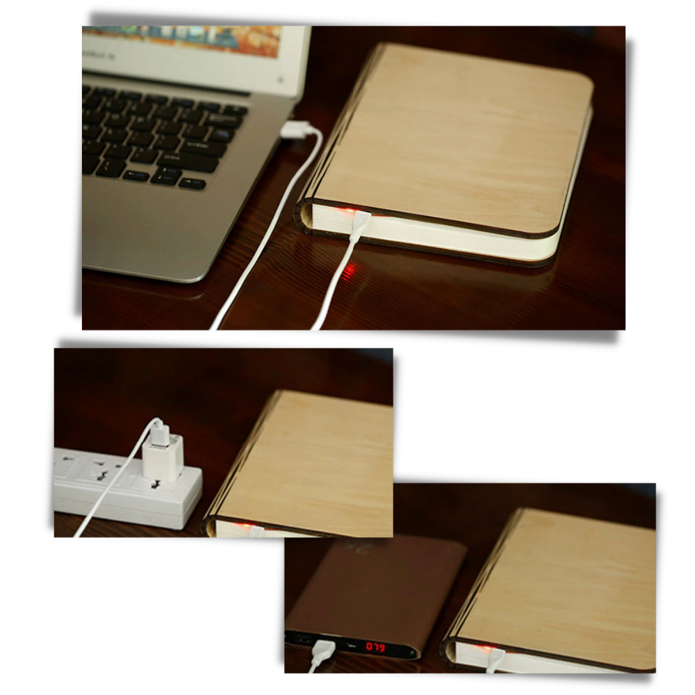 Rechargeable Wooden Reading Lamp