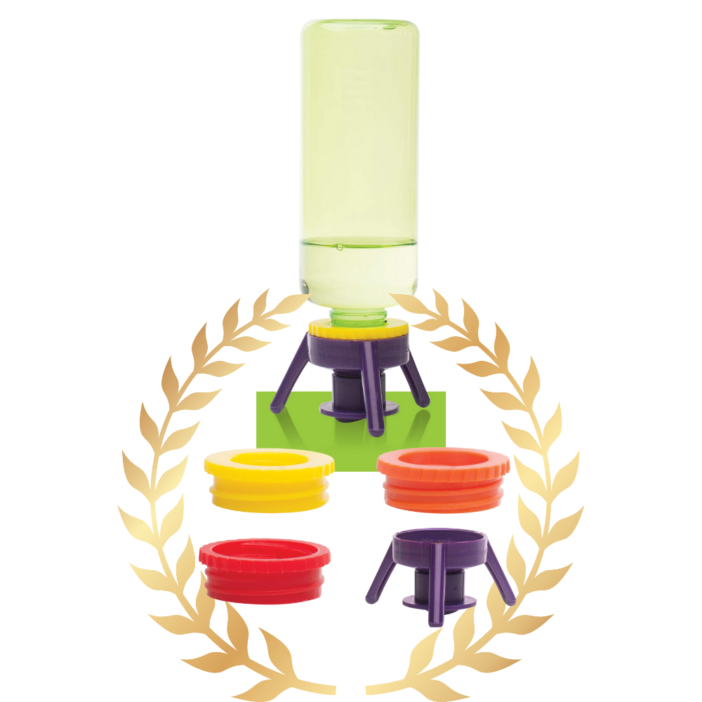 Pack of 6 Versatile Bottle Stand Caps