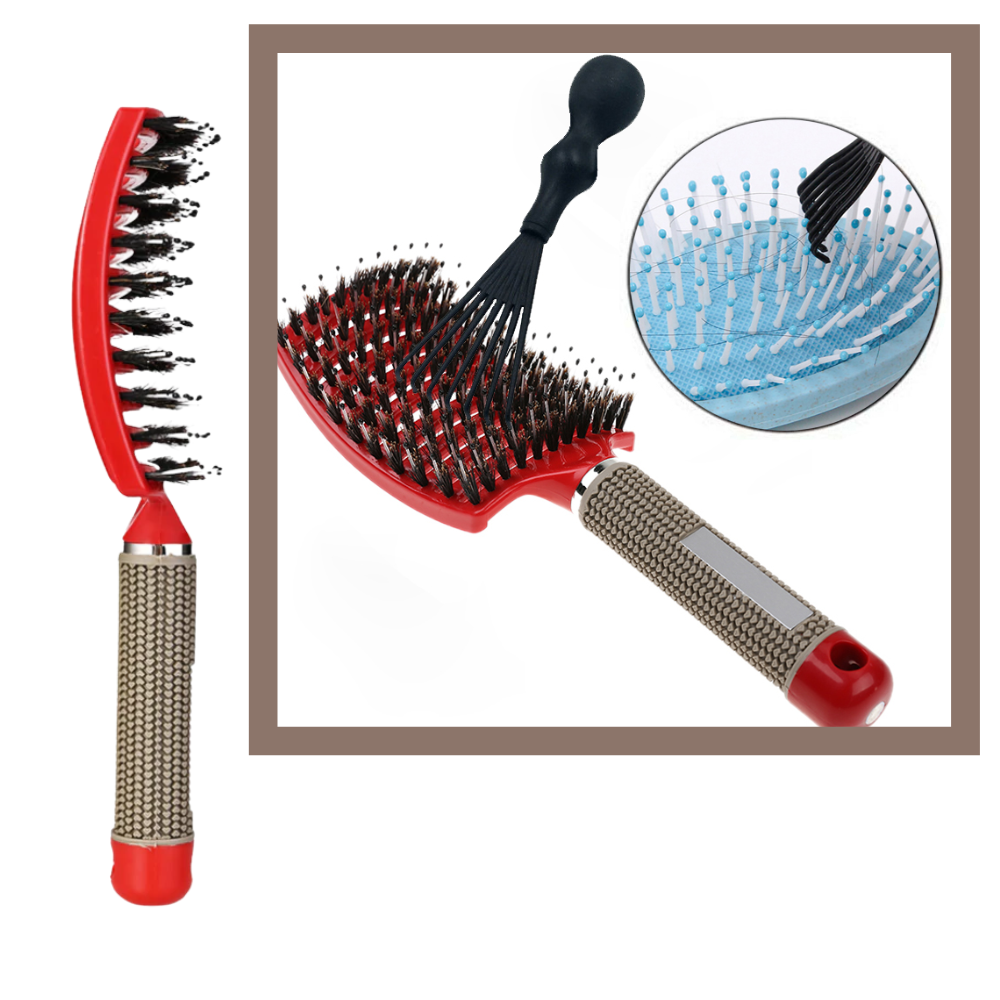 Boar Bristle Massaging Hairbrush