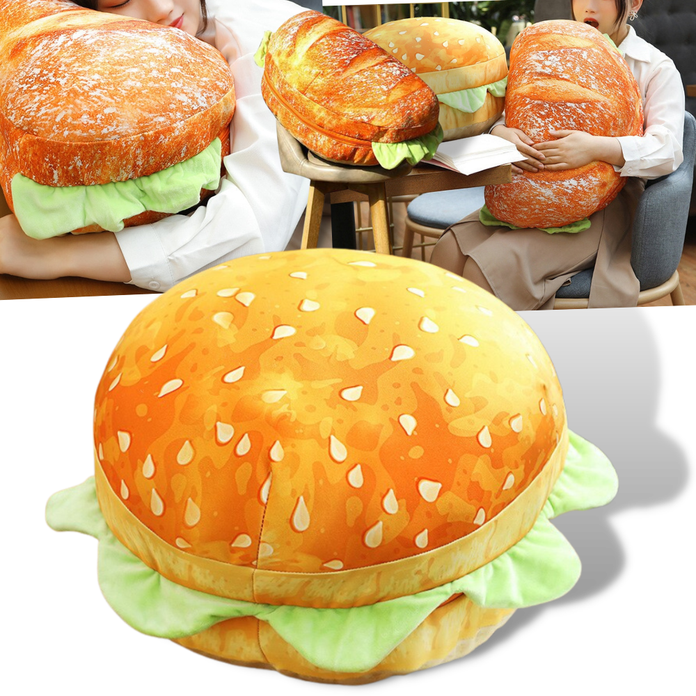 Plush Burger Cushion -