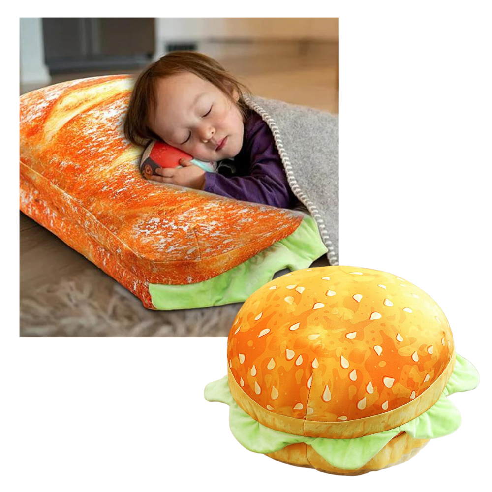 Plush Burger Cushion