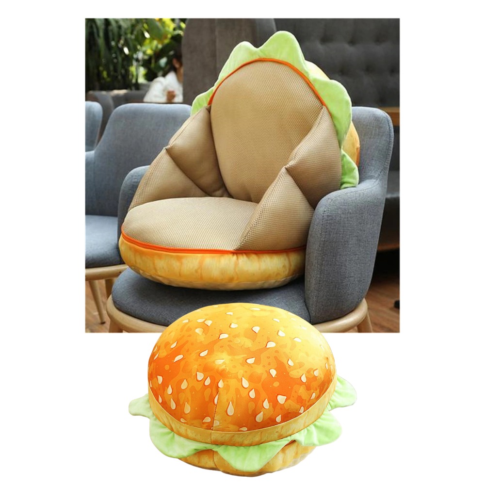 Plush Burger Cushion