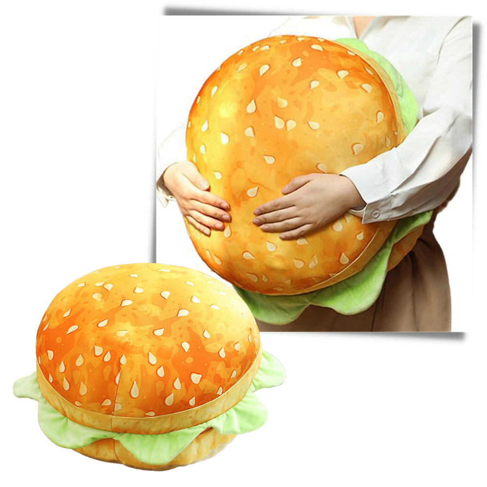 Plush Burger Cushion