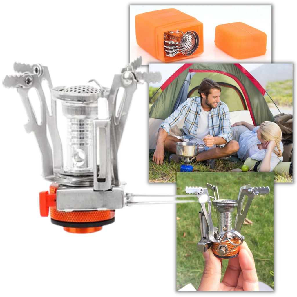 Mini Portable Gas Camping Stove Burner -