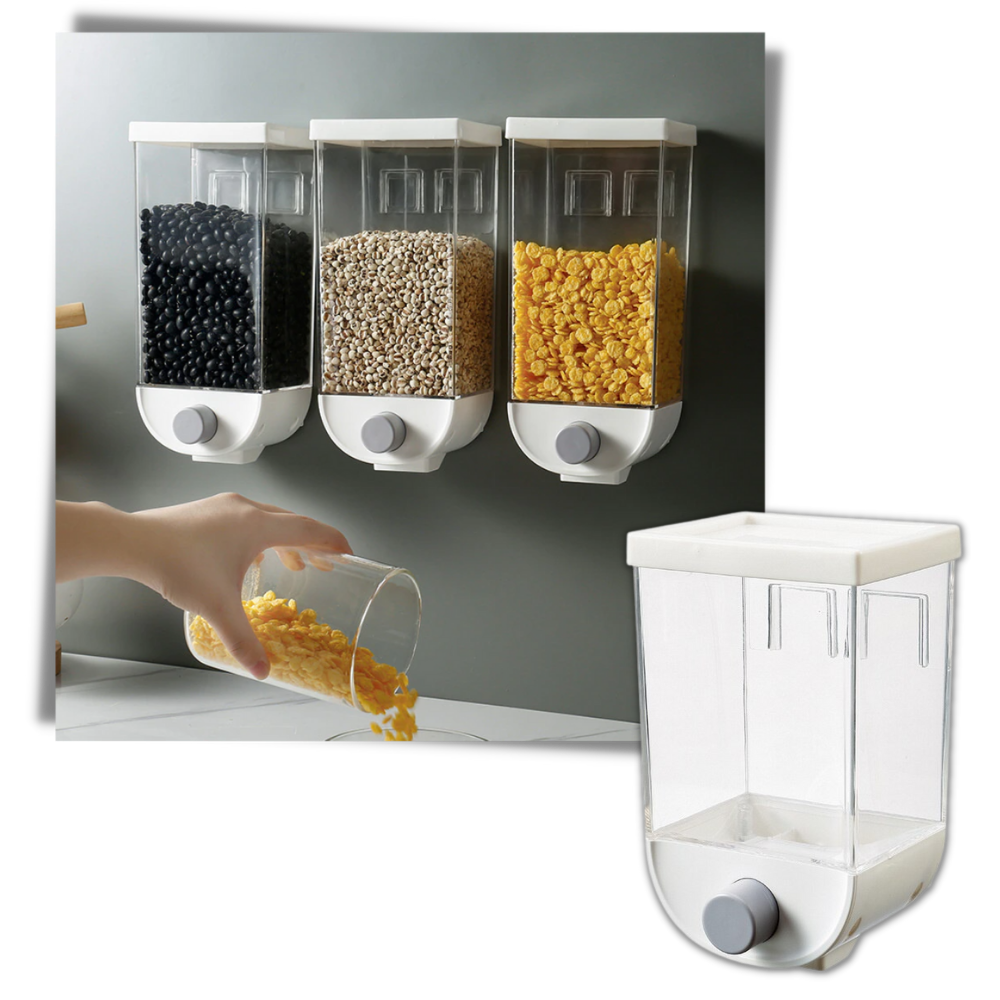 Adhesive Wall-Mounted Cereal Dispenser