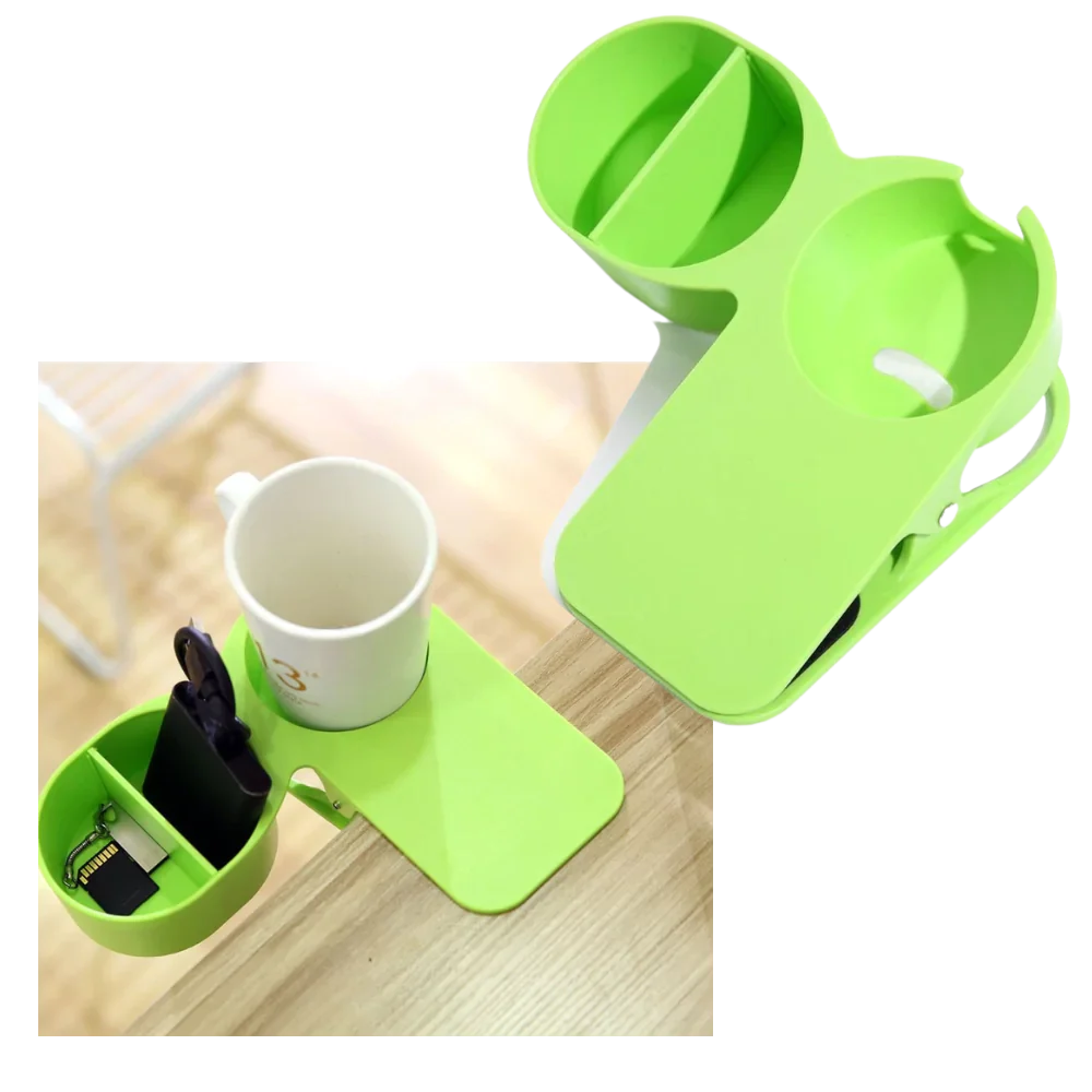 Clip-On Double Cup Holder