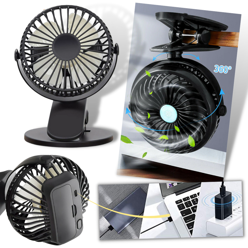 Portable Rechargeable USB Fan -